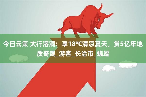 今日云策 太行溶洞：享18℃清凉夏天，赏5亿年地质奇观_游客_长治市_蝙蝠
